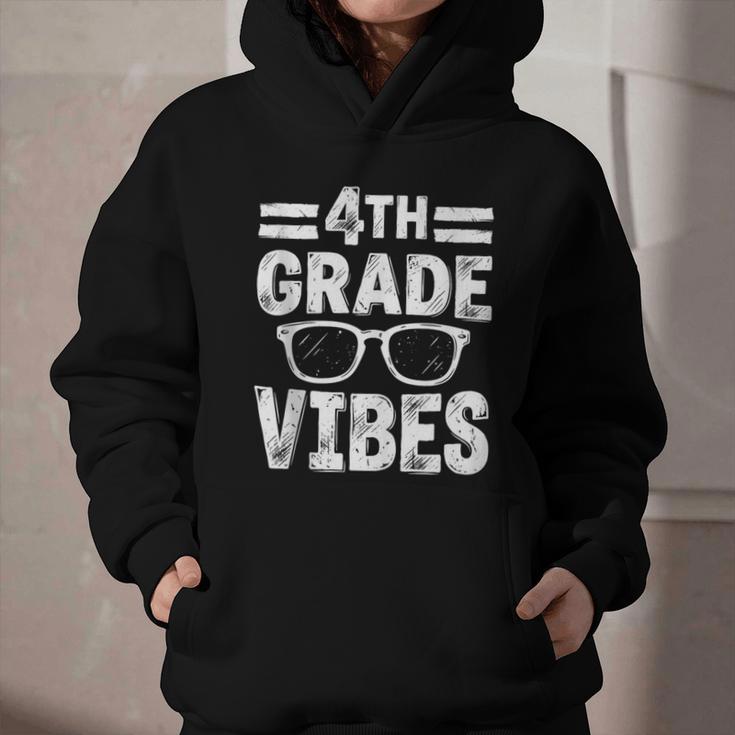 Vintage Fourth 4TH Grade Vibes Back To School First Day Kids Graphic Youth Hoodie Vintage Fourth 4TH Grade Vibes Back To School First Day Kids Graphic Youth Hoodie