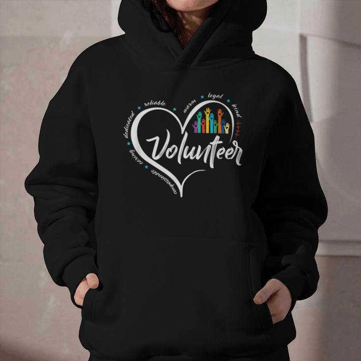 Volunteer Heart Back To School Art Vintage Graphic Youth Hoodie Volunteer Heart Back To School Art Vintage Graphic Youth Hoodie