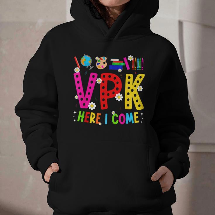 VPK Here I Come First Day Of VPK Back To School VPK Graphic Youth Hoodie