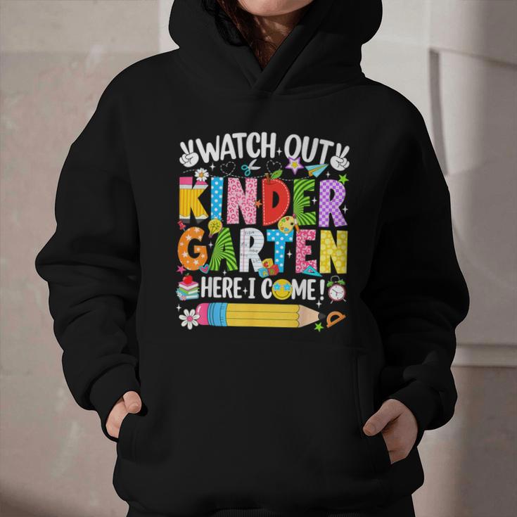 Watch Out Kindergarten Here I Come Back To School Girls Kids Graphic Youth Hoodie Watch Out Kindergarten Here I Come Back To School Girls Kids Graphic Youth Hoodie