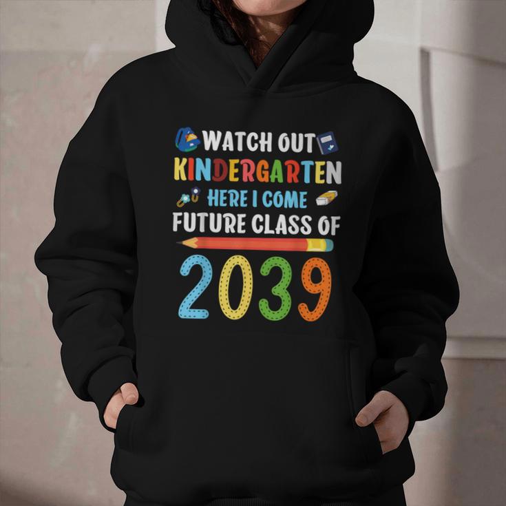 Watch Out Kindergarten Here I Come Shirts Back To School Graphic Youth Hoodie