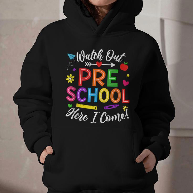 Watch Out Preschool Here I Come Back To School Future Class Graphic Youth Hoodie Watch Out Preschool Here I Come Back To School Future Class Graphic Youth Hoodie