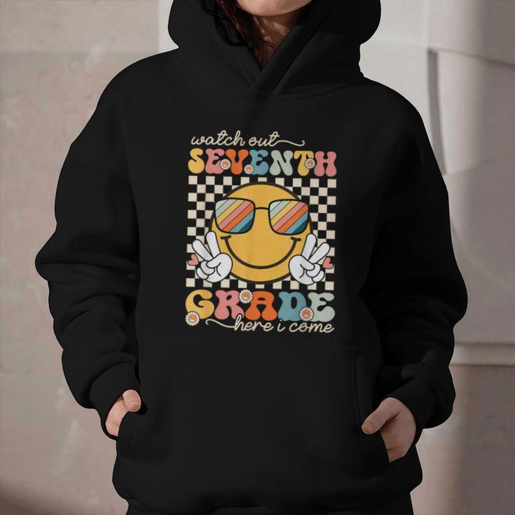 Watch Out Seventh Grade Here I Come Back To School 7th Grade Graphic Youth Hoodie Watch Out Seventh Grade Here I Come Back To School 7th Grade Graphic Youth Hoodie