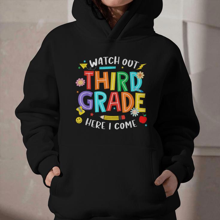 Watch Out Third Grade Here I Come 3rd Grade Back To School Graphic Youth Hoodie Watch Out Third Grade Here I Come 3rd Grade Back To School Graphic Youth Hoodie