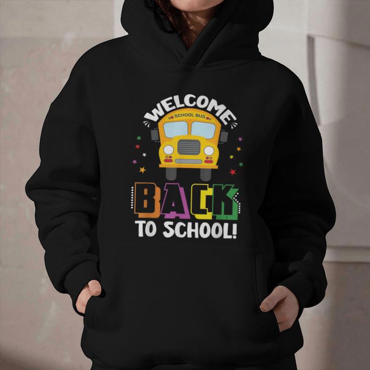 Welcome Back To School Bus Driver First Day Of School Graphic Youth Hoodie Welcome Back To School Bus Driver First Day Of School Graphic Youth Hoodie