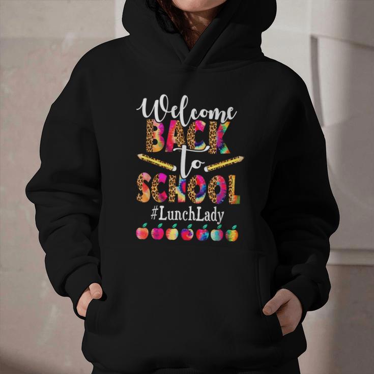 Welcome Back To School Lunch Lady Leopard On First Day Of School Graphic Youth Hoodie Welcome Back To School Lunch Lady Leopard On First Day Of School Graphic Youth Hoodie