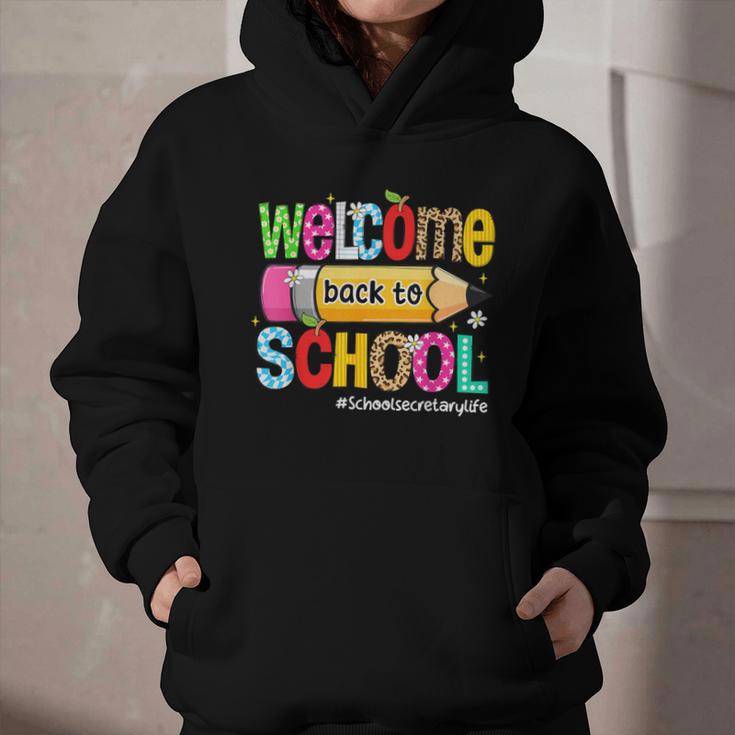 Welcome Back To School School Secretary Life Leopard Graphic Youth Hoodie Welcome Back To School School Secretary Life Leopard Graphic Youth Hoodie