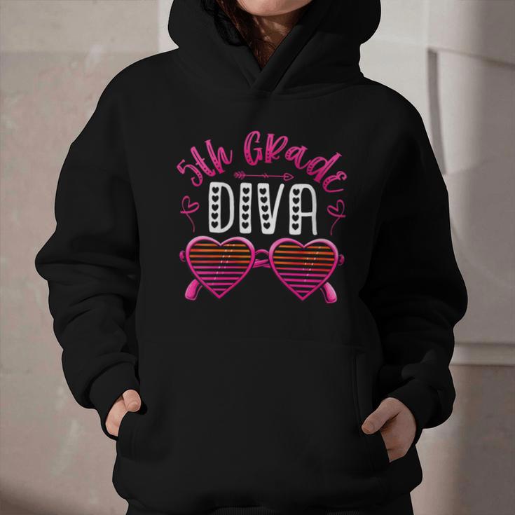 Women's 5th Grade Diva Back To School Fifth Grade For Girls Graphic Youth Hoodie Women's 5th Grade Diva Back To School Fifth Grade For Girls Graphic Youth Hoodie