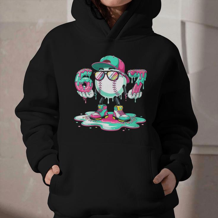 Women's 67 Meme Six Seven 6 7 Meme Baseball Ice Cream Drip Graphic Youth Hoodie Women's 67 Meme Six Seven 6 7 Meme Baseball Ice Cream Drip Graphic Youth Hoodie