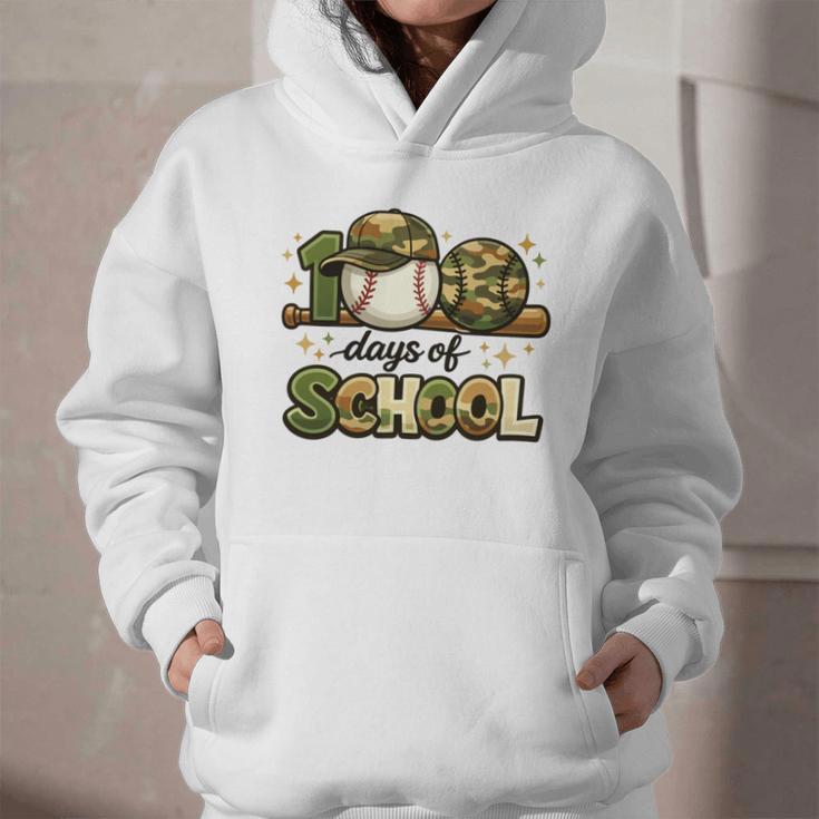 100 Days Of School Baseball Camo School Teacher Boy Graphic Youth Hoodie 100 Days Of School Baseball Camo School Teacher Boy Graphic Youth Hoodie