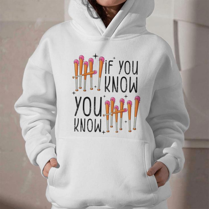 6 7 If You Know You Know Baseball Ice Cream Dip Graphic Youth Hoodie