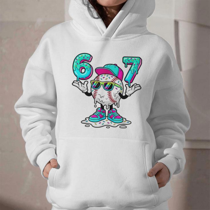 67 Baseball Drip Ice Cream 67 Baseball Men Boy Kids Graphic Youth Hoodie
