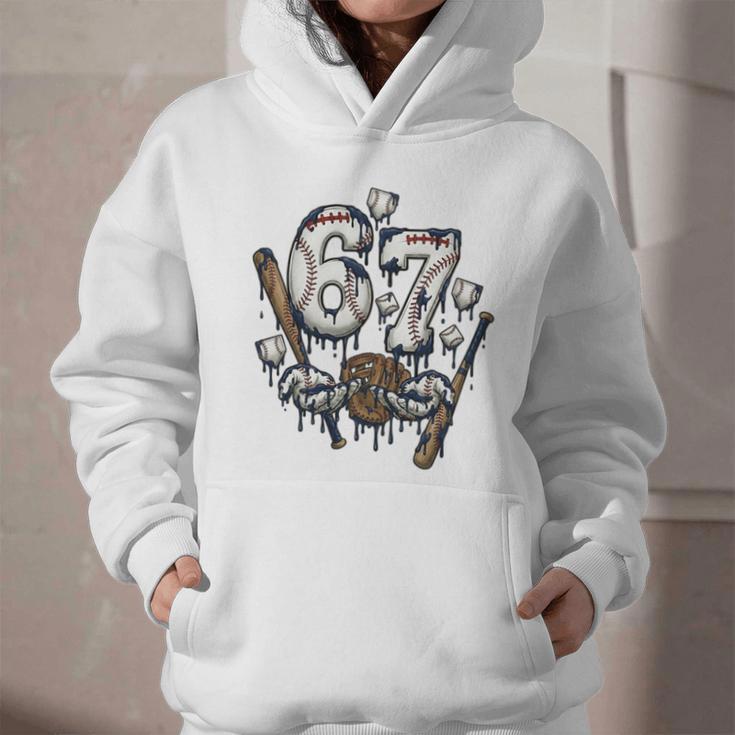 67 Baseball Six Seven Baseball 6 7 Kids Boys Girls Premium Tri-Blend Graphic Youth Hoodie 67 Baseball Six Seven Baseball 6 7 Kids Boys Girls Premium Tri-Blend Graphic Youth Hoodie