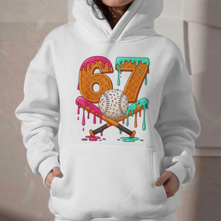 67 Ice Cream Drip Baseball Number 67 Player 67th Birthday Graphic Youth Hoodie 67 Ice Cream Drip Baseball Number 67 Player 67th Birthday Graphic Youth Hoodie