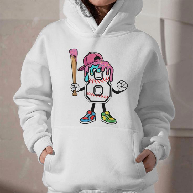 8th Birthday Baseball Ice-Cream Drip 8 Years Old Boys Girls Graphic Youth Hoodie 8th Birthday Baseball Ice-Cream Drip 8 Years Old Boys Girls Graphic Youth Hoodie