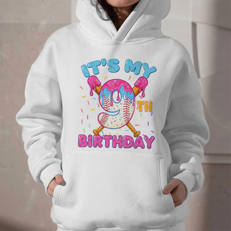 9th Birthday Baseball 9 Year Old Ice Cream Drip Boy Baseball Premium Tri-Blend Graphic Youth Hoodie 9th Birthday Baseball 9 Year Old Ice Cream Drip Boy Baseball Premium Tri-Blend Graphic Youth Hoodie