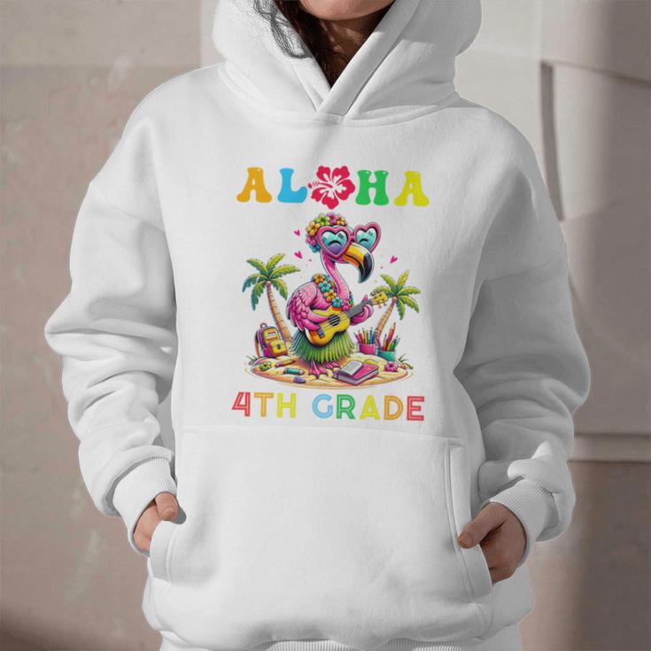 Aloha Fourth Grade Flamingo Hawaii Back To School Kids Girl Premium Tri-Blend Graphic Youth Hoodie Aloha Fourth Grade Flamingo Hawaii Back To School Kids Girl Premium Tri-Blend Graphic Youth Hoodie