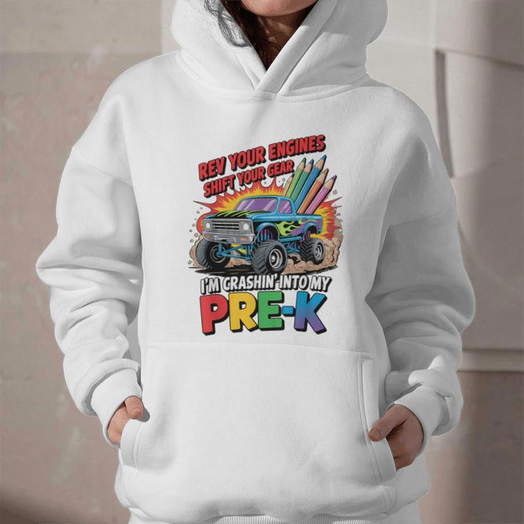 Back To School Pre-K Preschool Monster Truck First Day Boys Graphic Youth Hoodie