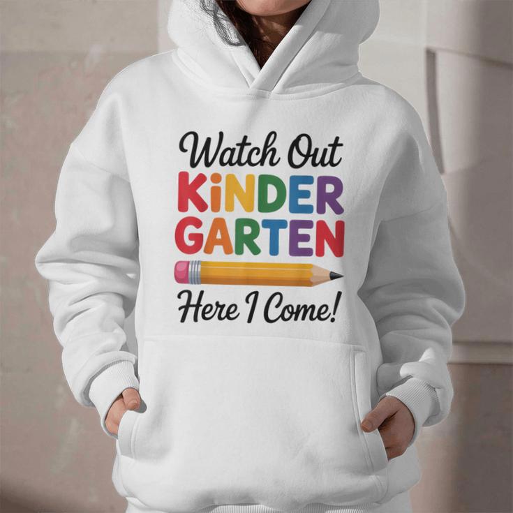 Back To School Watch Out Kindergarten Here I Come Kids Graphic Youth Hoodie Back To School Watch Out Kindergarten Here I Come Kids Graphic Youth Hoodie