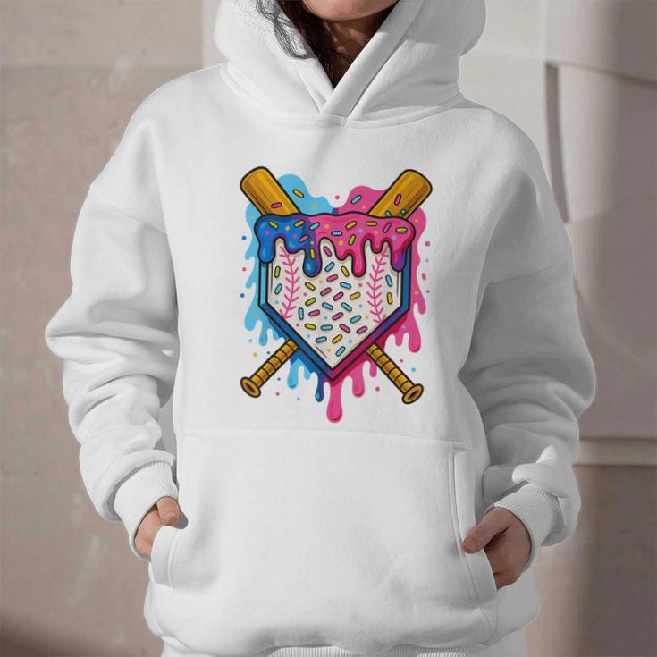 Baseball Boys Ice Cream Drip Baseball Graphic Youth Hoodie