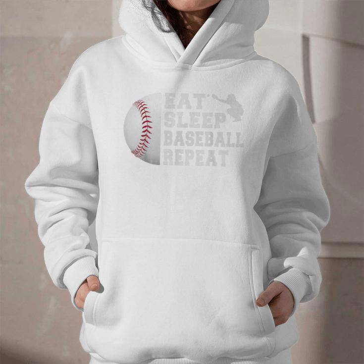 Baseball Catcher Eat Sleep Repeat Youth Boys Men Graphic Youth Hoodie Baseball Catcher Eat Sleep Repeat Youth Boys Men Graphic Youth Hoodie