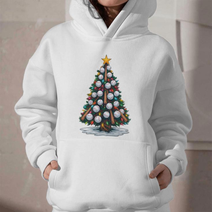 Baseball Christmas Tree Men Boys Youth Santa Sports Graphic Youth Hoodie Baseball Christmas Tree Men Boys Youth Santa Sports Graphic Youth Hoodie