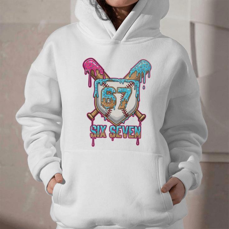 Baseball Drip Number 67 Player 6-7 Six Seven Meme Gen Alpha Graphic Youth Hoodie Baseball Drip Number 67 Player 6-7 Six Seven Meme Gen Alpha Graphic Youth Hoodie