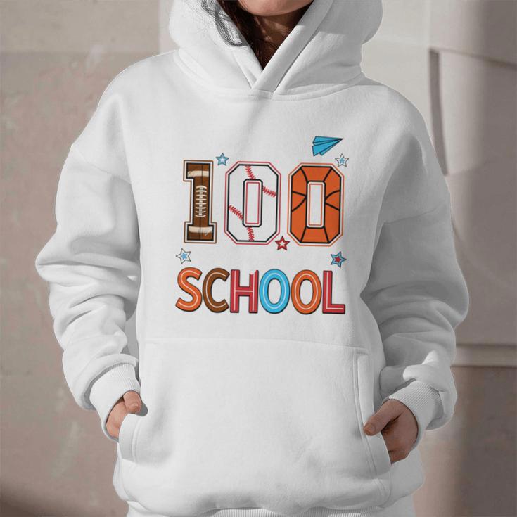 Baseball Football Basketball I Survived 100 Days Of School Graphic Youth Hoodie Baseball Football Basketball I Survived 100 Days Of School Graphic Youth Hoodie