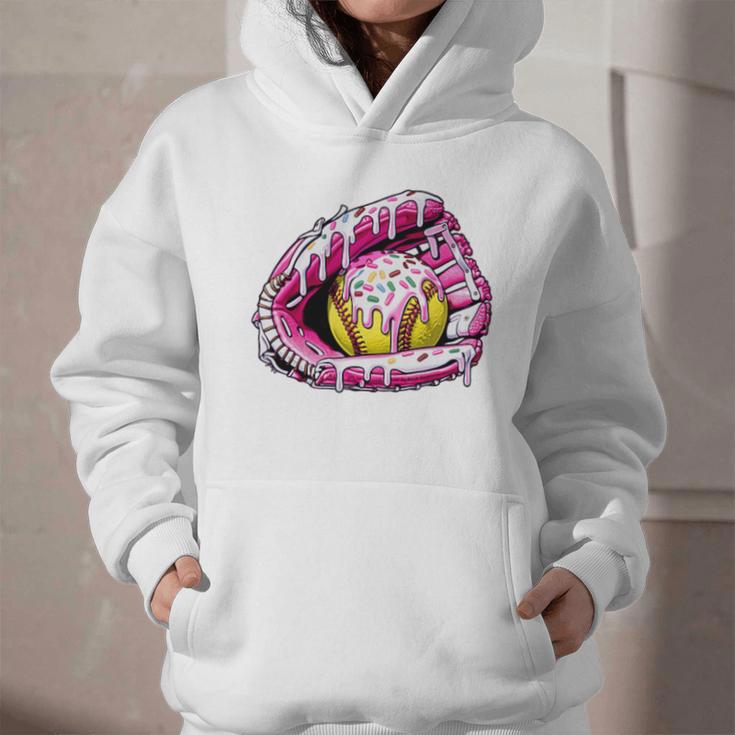 Baseball Glove Drip Shirt Ice Cream Dripping Girls Pocket Premium Graphic Youth Hoodie Baseball Glove Drip Shirt Ice Cream Dripping Girls Pocket Premium Graphic Youth Hoodie