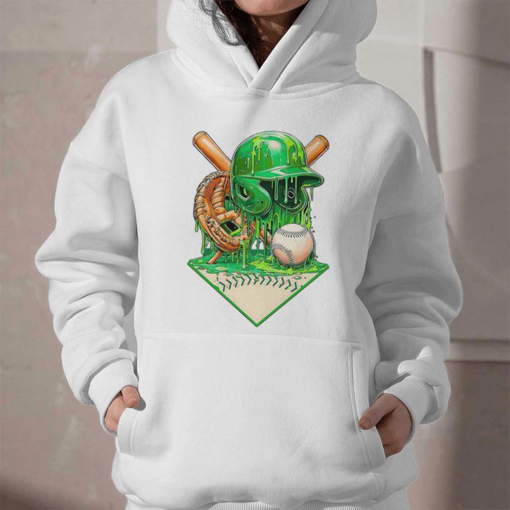 Baseball Life Style Ice Cream Drip Green Premium Tri-Blend Graphic Youth Hoodie Baseball Life Style Ice Cream Drip Green Premium Tri-Blend Graphic Youth Hoodie
