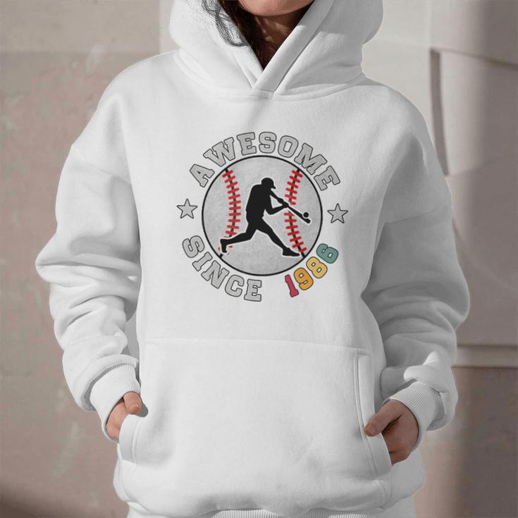 Birthday Baseball Lover 40 Years Old Awesome Since 1986 Premium Tri-Blend Graphic Youth Hoodie