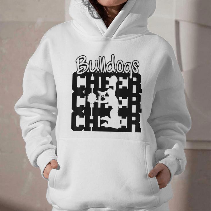 Bulldogs Cheer Back To School Cheerleading Spirit Graphic Youth Hoodie Bulldogs Cheer Back To School Cheerleading Spirit Graphic Youth Hoodie
