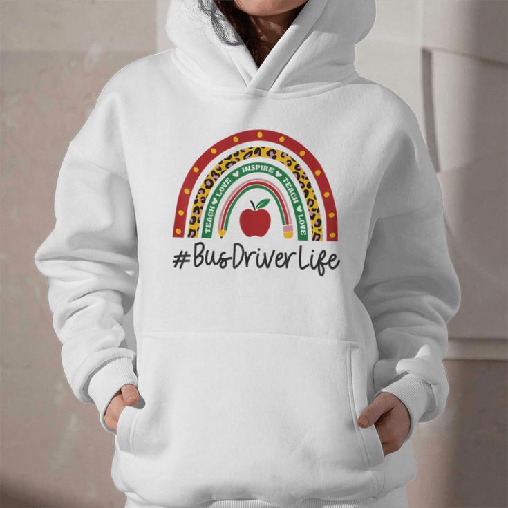 Bus Driver Rainbow Appreciation Day Hello Back To School Graphic Youth Hoodie Bus Driver Rainbow Appreciation Day Hello Back To School Graphic Youth Hoodie