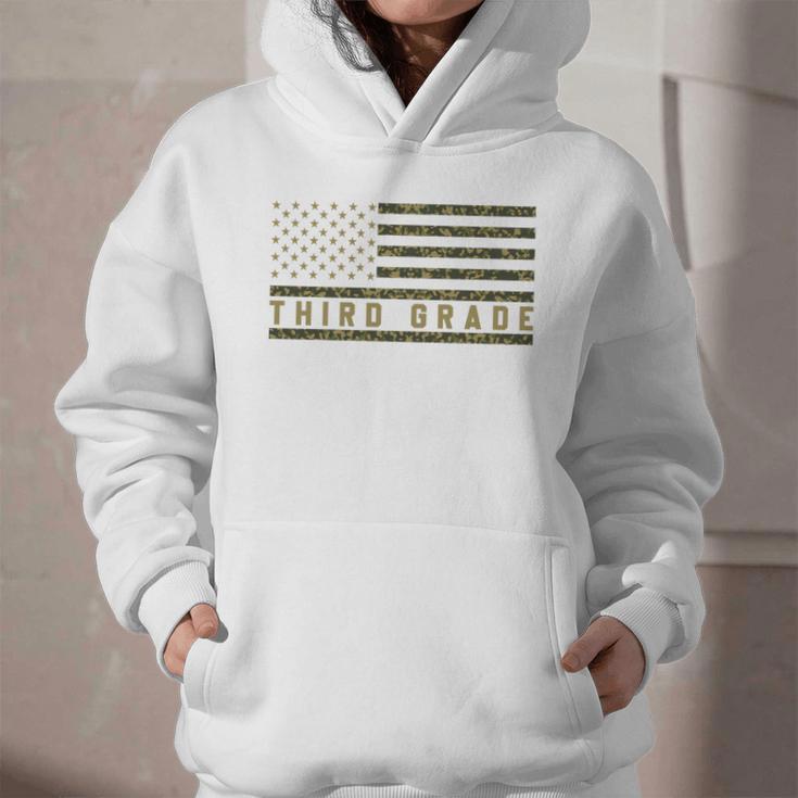 Camo American Flag Third Grade Back To School 3rd Grade Premium Tri-Blend Graphic Youth Hoodie Camo American Flag Third Grade Back To School 3rd Grade Premium Tri-Blend Graphic Youth Hoodie
