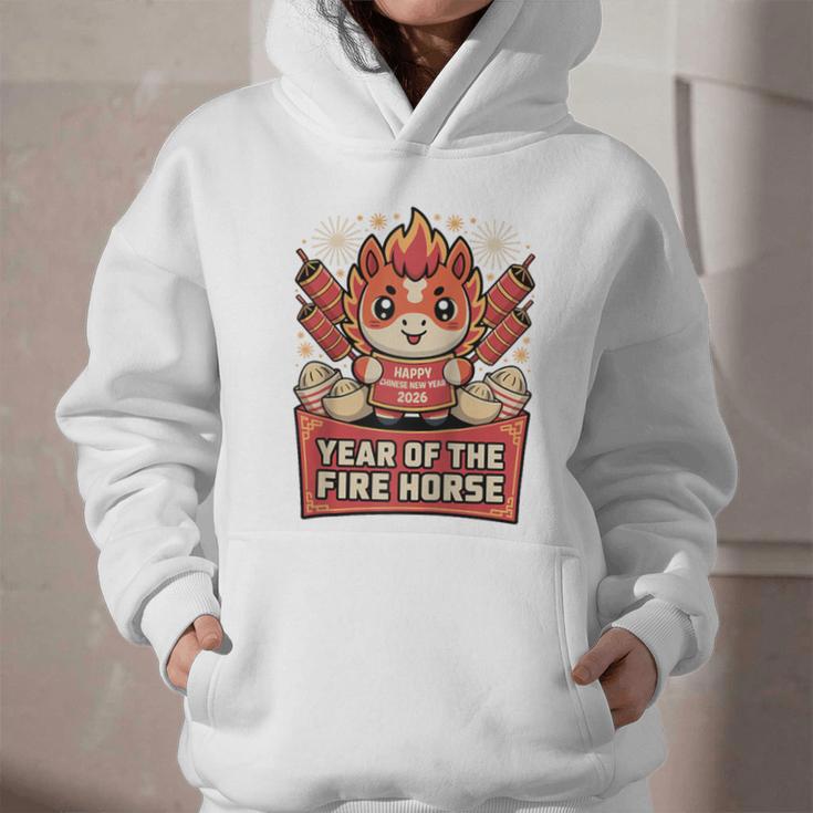 Chinese New Year 2026 Fire Horse Celebration Raglan Baseball Tee Graphic Youth Hoodie