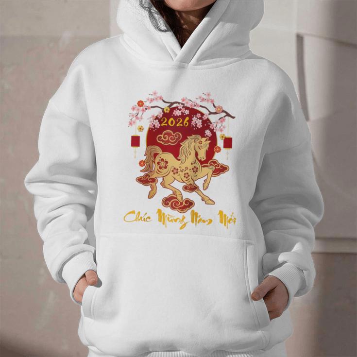 Chuc Mung NAM Moi 2026 Vietnamese Lunar New Year Of Horse Raglan Baseball Tee Graphic Youth Hoodie Chuc Mung NAM Moi 2026 Vietnamese Lunar New Year Of Horse Raglan Baseball Tee Graphic Youth Hoodie