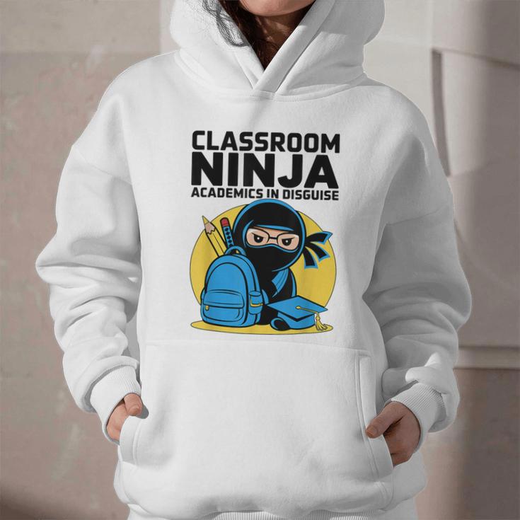 Classroom Ninja Academics In Disguise Back To School Student Graphic Youth Hoodie