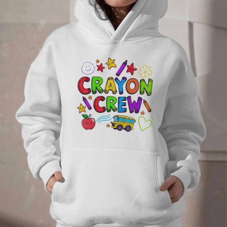 Crayon Crew Cute Back To School Graphic Youth Hoodie