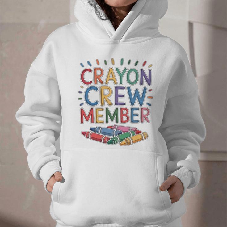Crayon Crew Member Back To School Coloring Art Classes Graphic Youth Hoodie Crayon Crew Member Back To School Coloring Art Classes Graphic Youth Hoodie
