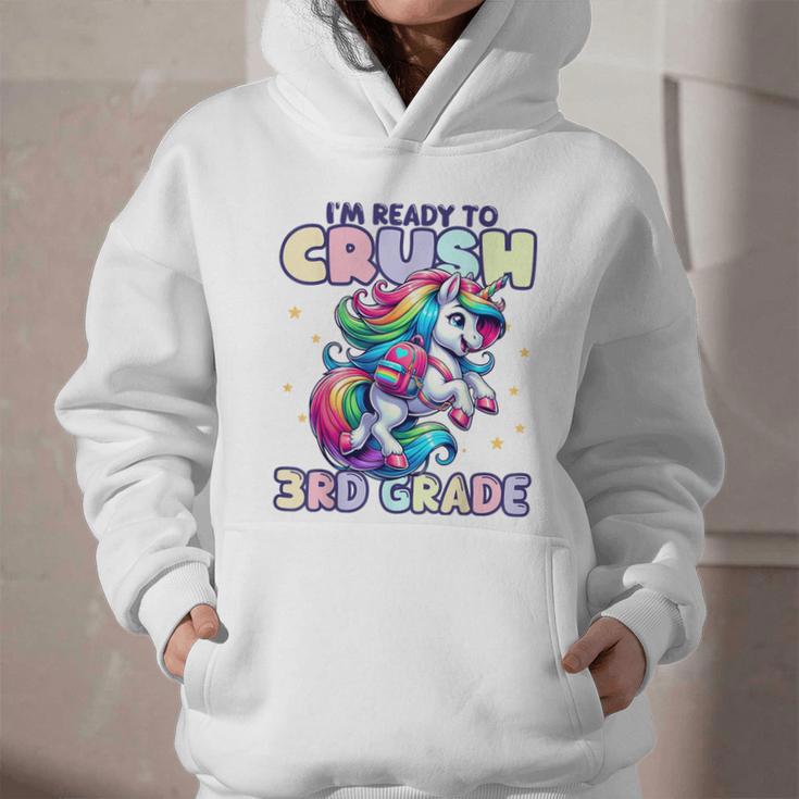 Crush 3rd Grade Girls Back To School Unicorn First Day Cute Graphic Youth Hoodie Crush 3rd Grade Girls Back To School Unicorn First Day Cute Graphic Youth Hoodie