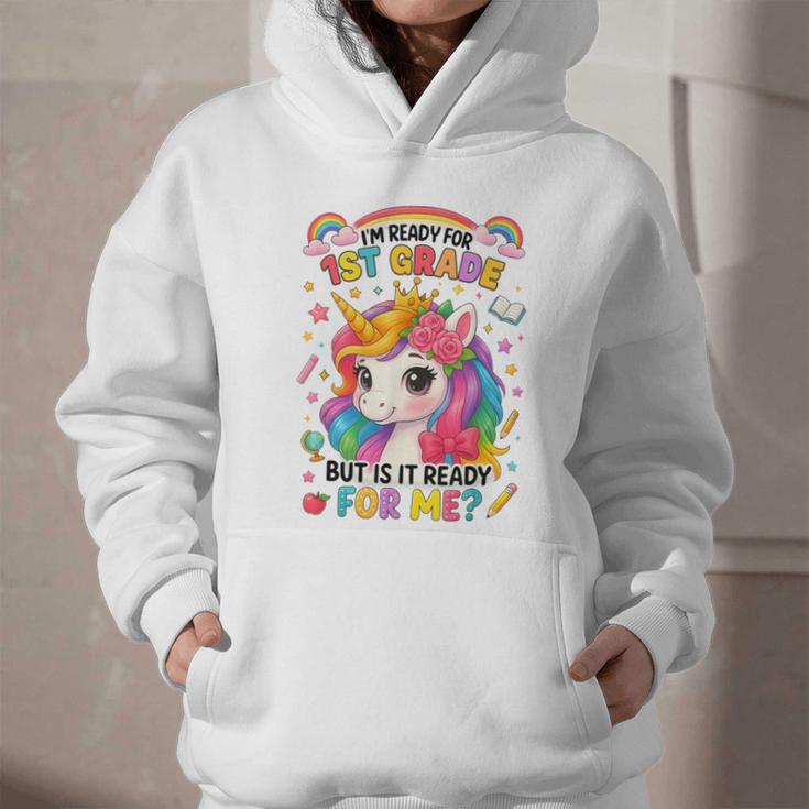 Crush First Grade Girls Back To School Unicorn First Day Graphic Youth Hoodie Crush First Grade Girls Back To School Unicorn First Day Graphic Youth Hoodie