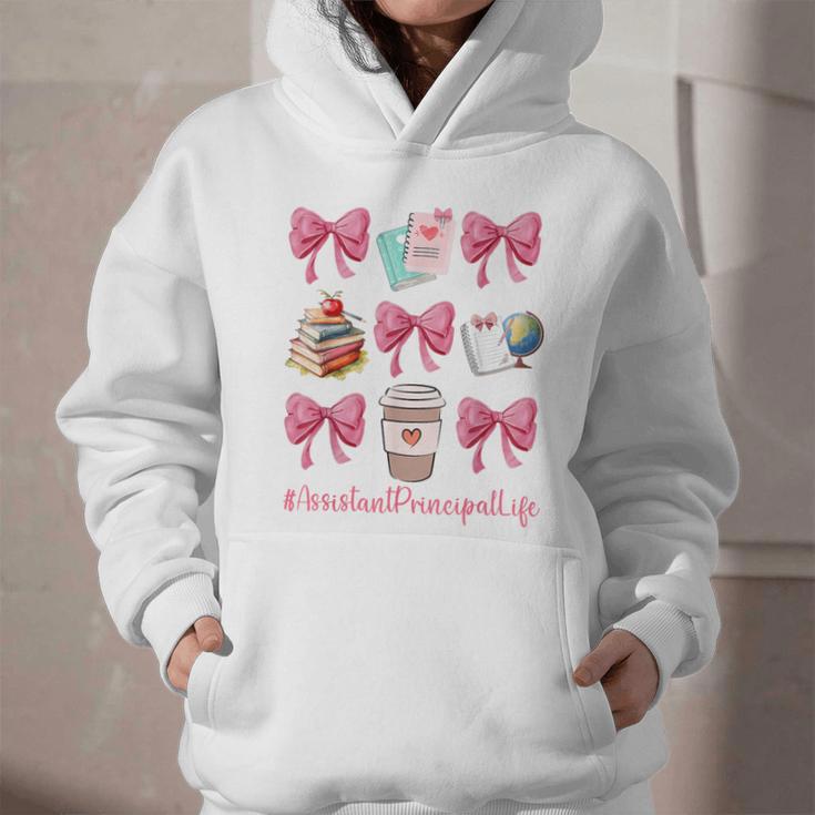 Cute Coquette Bows Assistant Principal Life Back To School Graphic Youth Hoodie Cute Coquette Bows Assistant Principal Life Back To School Graphic Youth Hoodie