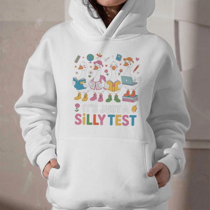 Cute Geese Silly Test Back To School Student Motivation Graphic Youth Hoodie