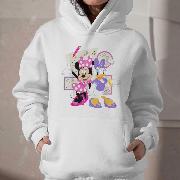 Disney Minnie & Daisy Back To School Best Friends BFFs Graphic Youth Hoodie