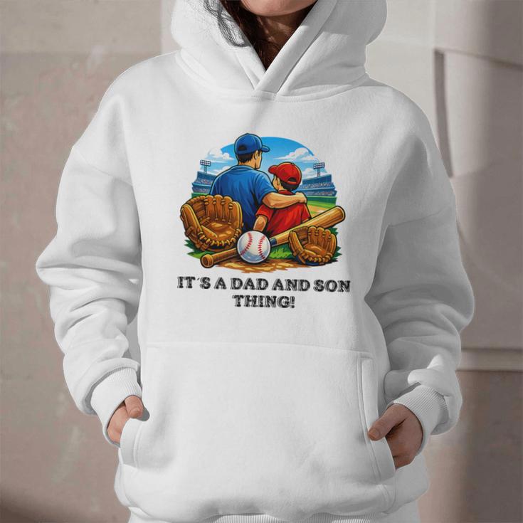 Father Son Baseball Father's Day Graphic Youth Hoodie Father Son Baseball Father's Day Graphic Youth Hoodie
