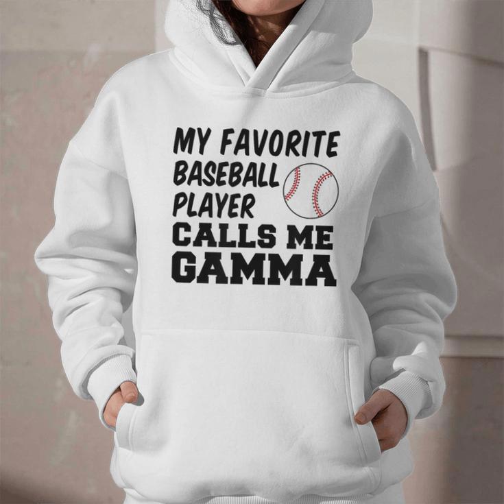My Favorite Baseball Player Calls Me Gamma Graphic Youth Hoodie