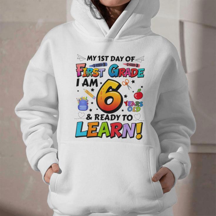 First 1st Grade First Day Of School Back To School Kids Graphic Youth Hoodie First 1st Grade First Day Of School Back To School Kids Graphic Youth Hoodie