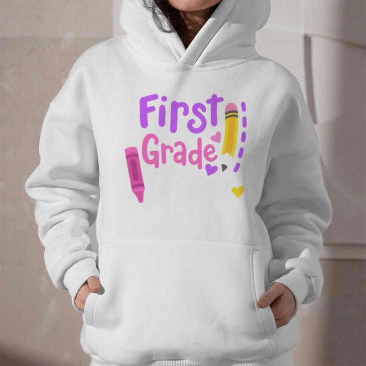 First Grade Diva Welcome Back To School 1st Grade Kids Performance Graphic Youth Hoodie