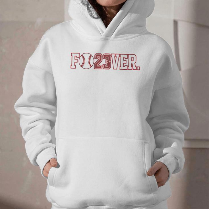 Fo23ver Baseball Sports Fan 23 Forever Graphic Youth Hoodie