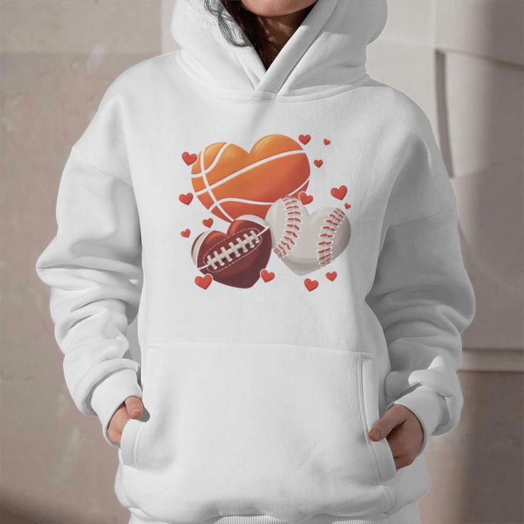 Football Basketball Baseball Heart Valentine Boys Men Kid Graphic Youth Hoodie Football Basketball Baseball Heart Valentine Boys Men Kid Graphic Youth Hoodie